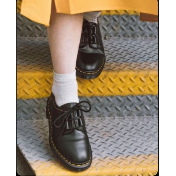 Dr. Martens Shoes - DR. MARTENS Women's 1461 Ghillie Black Leather Oxford Sz 5 NEW NIB